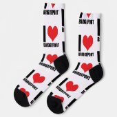 Ik hou van Bridgeport Sokken (Links)