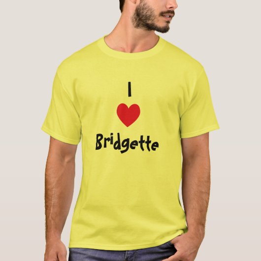 Ik hou van Bridgette T-shirt (Voorkant)