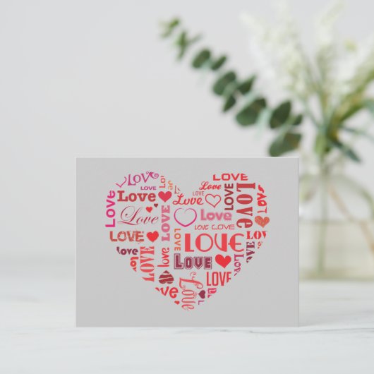 Ik hou van briefkaart (Staand voorkant)