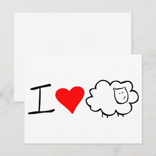 Ik hou van briefkaart (Voorkant / Achterkant)