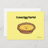 Ik hou van briefkaart met eierschaarts (Voorkant / Achterkant)