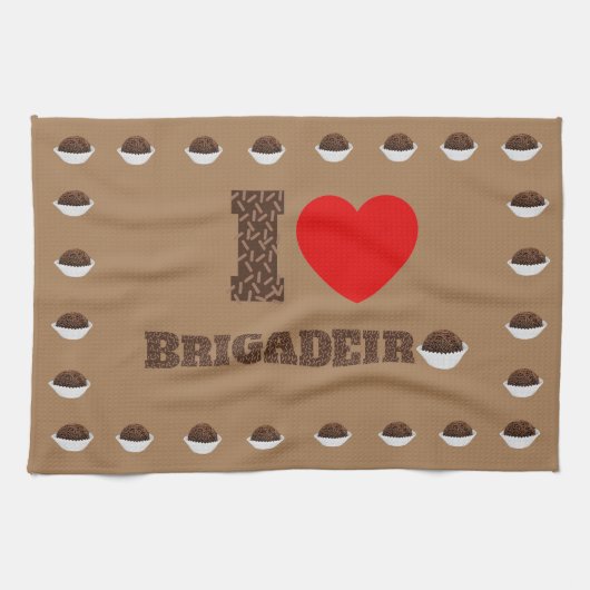 Ik hou van Brigadeiro Theedoek (Horizontaal)