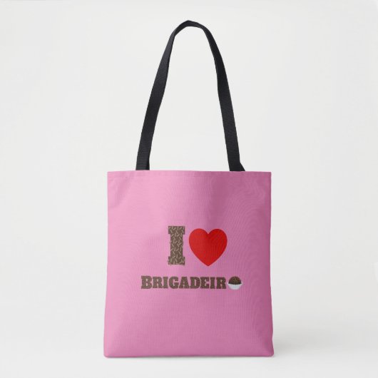 Ik hou van Brigadeiro Tote Bag (Voorkant)