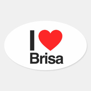 ik hou van brisa ovale sticker