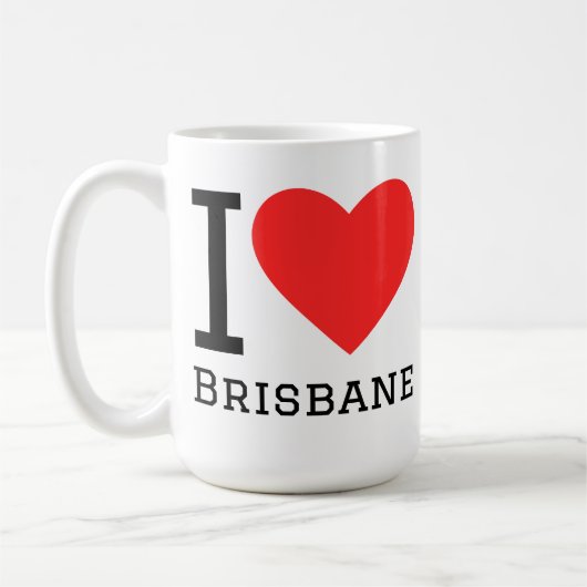 Ik hou van Brisbane Koffiemok (Links)
