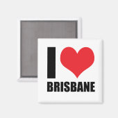 Ik hou van Brisbane Magneet (Voorkant / Achterkant)