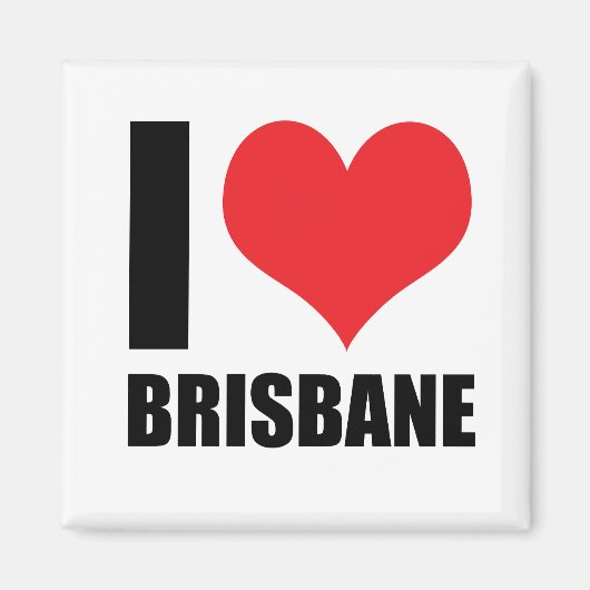 Ik hou van Brisbane Magneet (Voorkant)