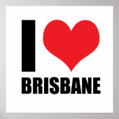 Ik hou van Brisbane Poster (Voorkant)