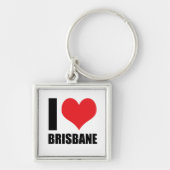 Ik hou van Brisbane Sleutelhanger (Voorkant)