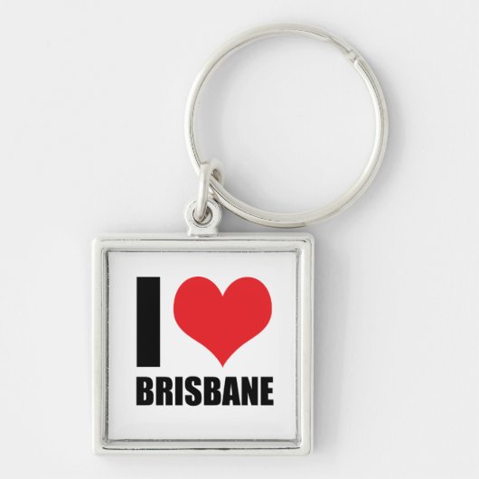 Ik hou van Brisbane Sleutelhanger (Voorkant)