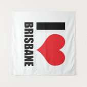 Ik hou van Brisbane Wandkleed (Voorkant (horizontaal))