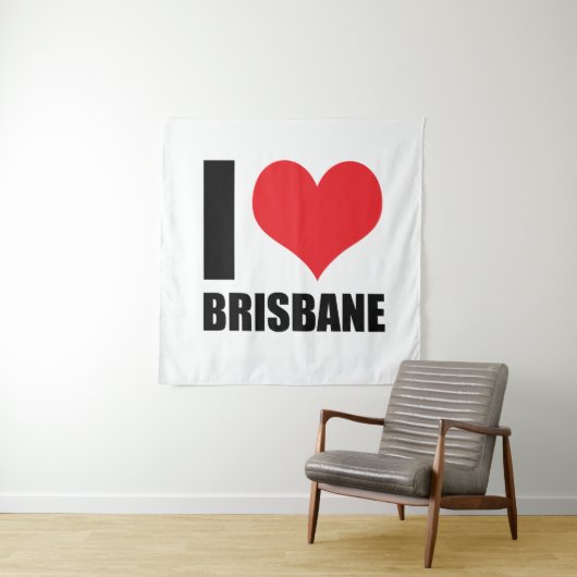 Ik hou van Brisbane Wandkleed (In situ)