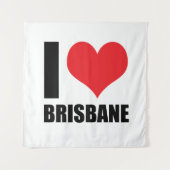 Ik hou van Brisbane Wandkleed (Voorkant)