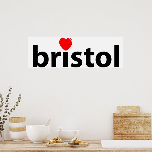 Ik hou van Bristol Poster (Keuken)