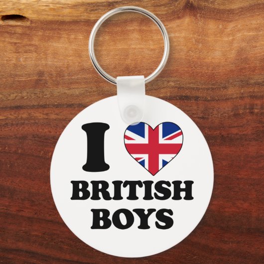 Ik hou van Britse jongens Sleutelhanger (Voorkant)