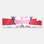 Ik hou van Britse kunst print Bumpersticker (Voorkant)