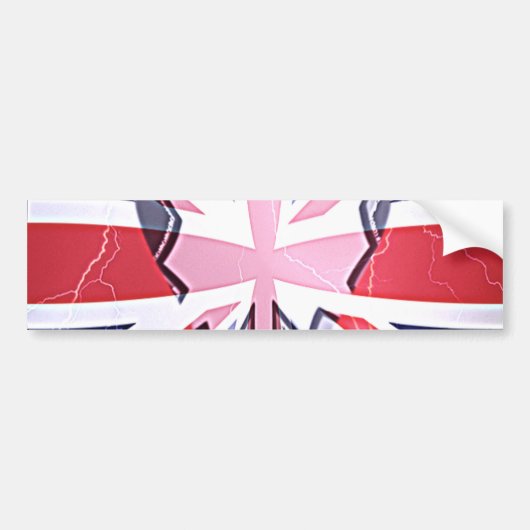 Ik hou van Britse kunst print Bumpersticker (Voorkant)