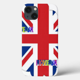 Ik hou van Britse kunst print iPhone 13 Hoesje