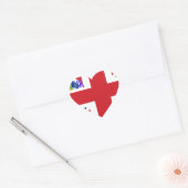 Ik hou van Britse kunst print Hart Sticker (Envelop)