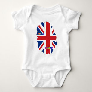 Ik hou van Britse kunst print Romper