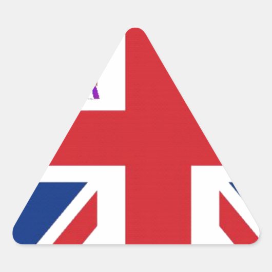 Ik hou van Britse kunst print Sticker (Voorkant)