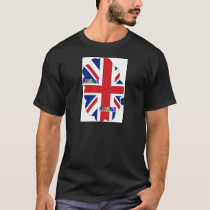 Ik hou van Britse kunst print T-shirt