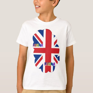 Ik hou van Britse kunst print T-shirt
