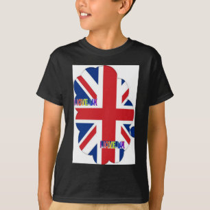 Ik hou van Britse kunst print T-shirt
