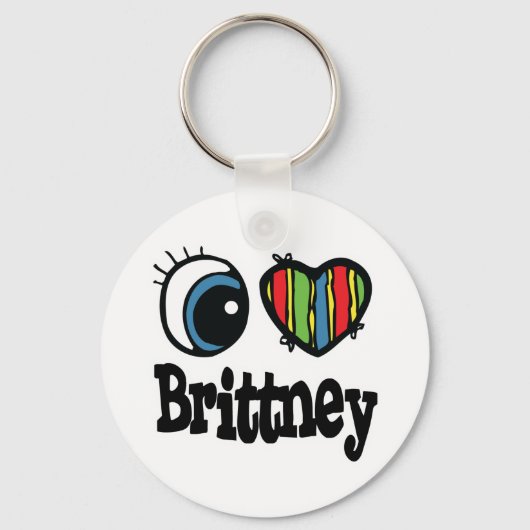 Ik hou van Brittney Sleutelhanger (Voorkant)