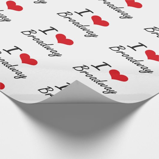 Ik hou van BROADWAY Cadeaupapier (Hoek)