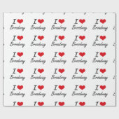 Ik hou van BROADWAY Cadeaupapier (Vlak)