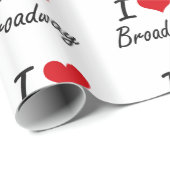 Ik hou van BROADWAY Cadeaupapier (Rol Hoek)