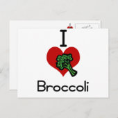 Ik hou van broccoli briefkaart (Voorkant / Achterkant)