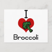 Ik hou van broccoli briefkaart (Voorkant)