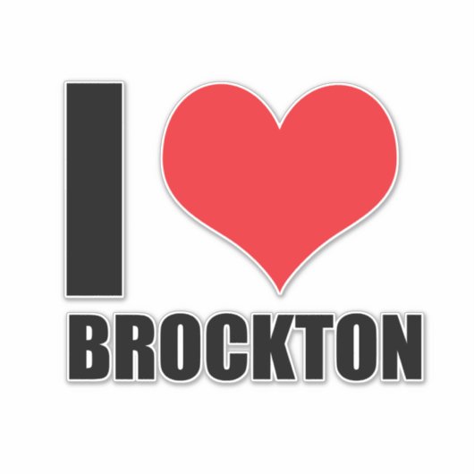 Ik hou van Brockton Sticker (Voorkant)