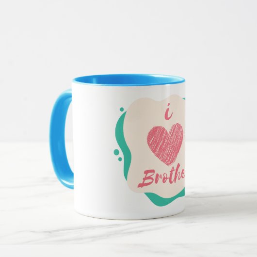 Ik hou van broeder mok (Voorkant links)