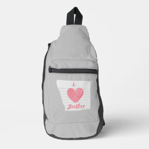 Ik hou van broeder sling bag