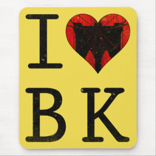 Ik hou van Brooklyn, BK New York Mousemat Muismat
