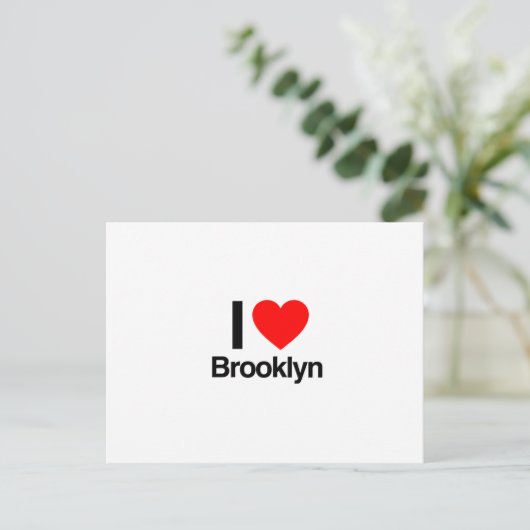 ik hou van brooklyn briefkaart (Staand voorkant)