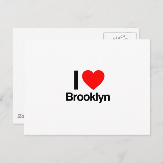 ik hou van brooklyn briefkaart (Voorkant / Achterkant)