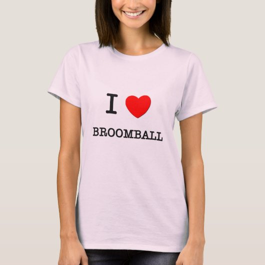 Ik hou van Broomball T-shirt (Voorkant)
