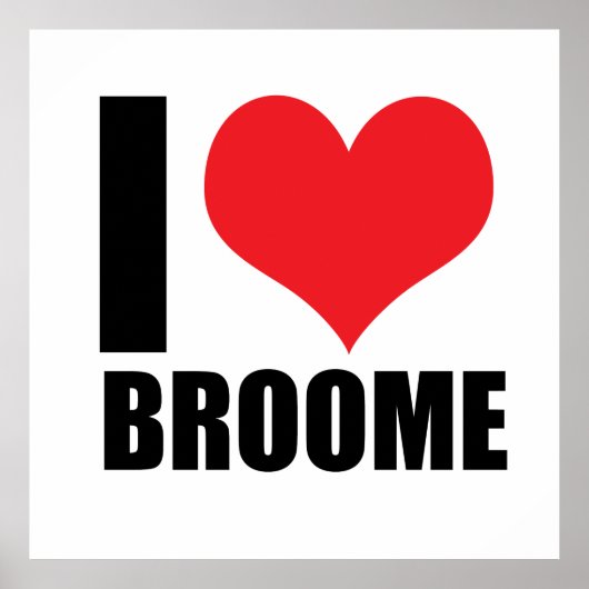 Ik hou van Broome Poster (Voorkant)