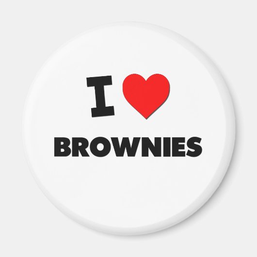 Ik hou van brownies ( eten ) magneet (Voorkant)