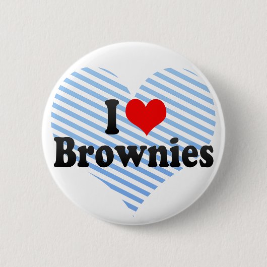 Ik hou van brownies ronde button 5,7 cm (Voorkant)