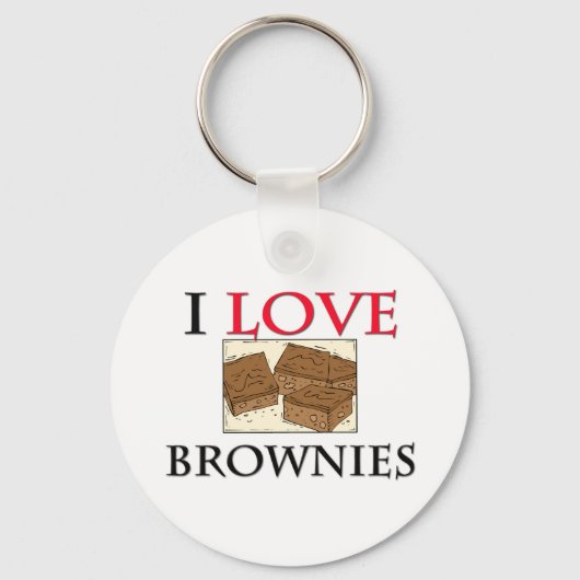 Ik hou van brownies sleutelhanger (Voorkant)