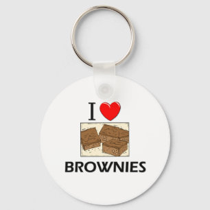 Ik hou van brownies sleutelhanger