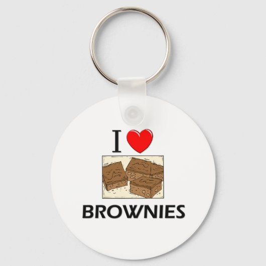 Ik hou van brownies sleutelhanger (Voorkant)