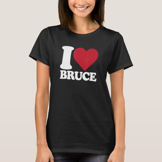 Ik hou van Bruce - I Heart Bruce T-shirt (Voorkant)