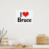 Ik hou van Bruce Poster (Keuken)