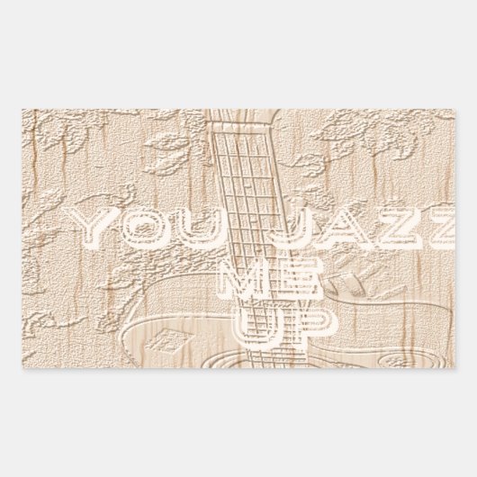 Ik hou van bruin hout rechthoekige sticker (Voorkant)